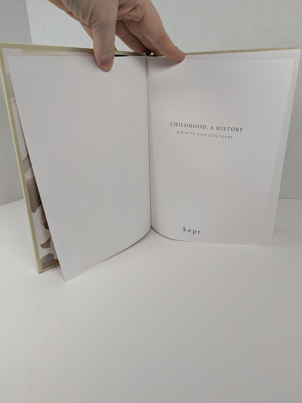 Kept Childhood A History Birth to Eighteen Hardcover Journal Baby Memory Book